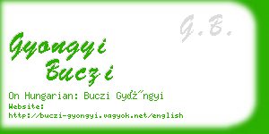 gyongyi buczi business card